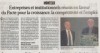 article paru dans le Vaucluse Matin le 31 mai 2013