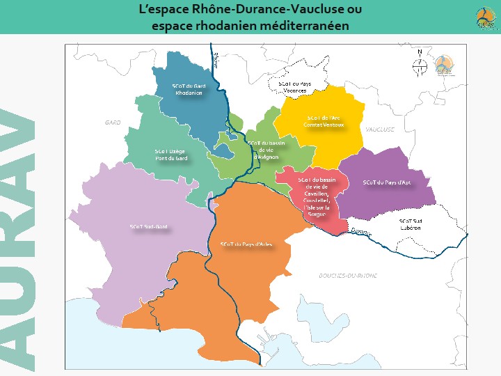 AURAV - L’espace Rhône-Durance-Vaucluse ou espace rhodanien méditerranéen, juin 2013 AURAV - L’espace Rhône-Durance-Vaucluse ou espace rhodanien méditerranéen
