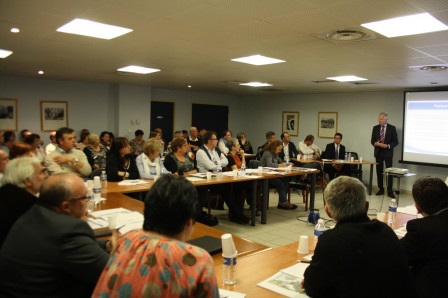 présentation du parc "spirou" aux élus de la communauté de communes des Sorgues du Comtat, oct. 2013 aux élus de la communauté de communes des Sorgues du Comtat