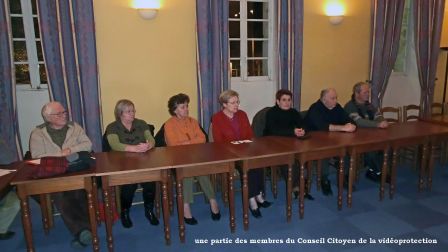une partie des membres du Conseil Citoyen de la vidéoprotection, fév. 2012 une partie des membres du Conseil Citoyen de la vidéoprotection