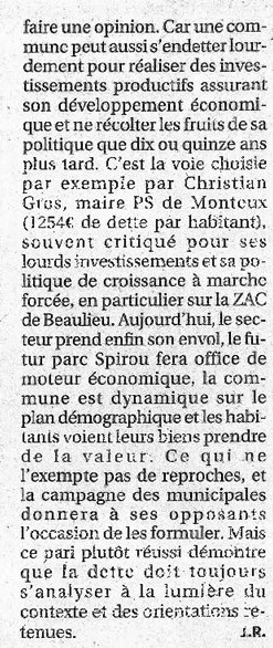 Article paru dans la Provence le 16 01 14, janv. 2014 Article paru dans la Provence le 16 01 14