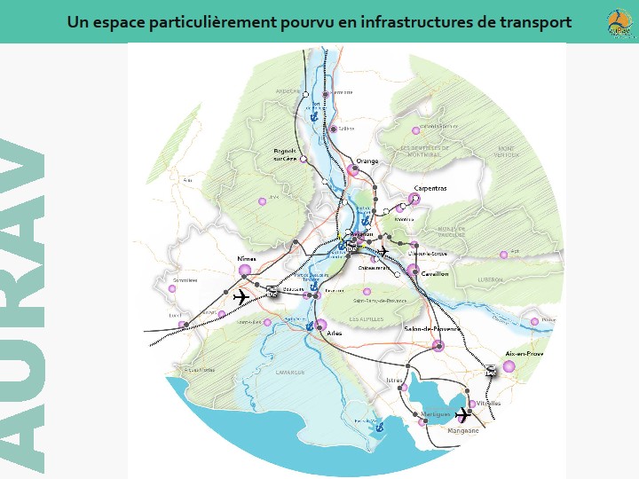 AURAV - Un espace particulièrement pourvu en infrastructures de transport, juin 2013 AURAV - Un espace particulièrement pourvu en infrastructures de transport