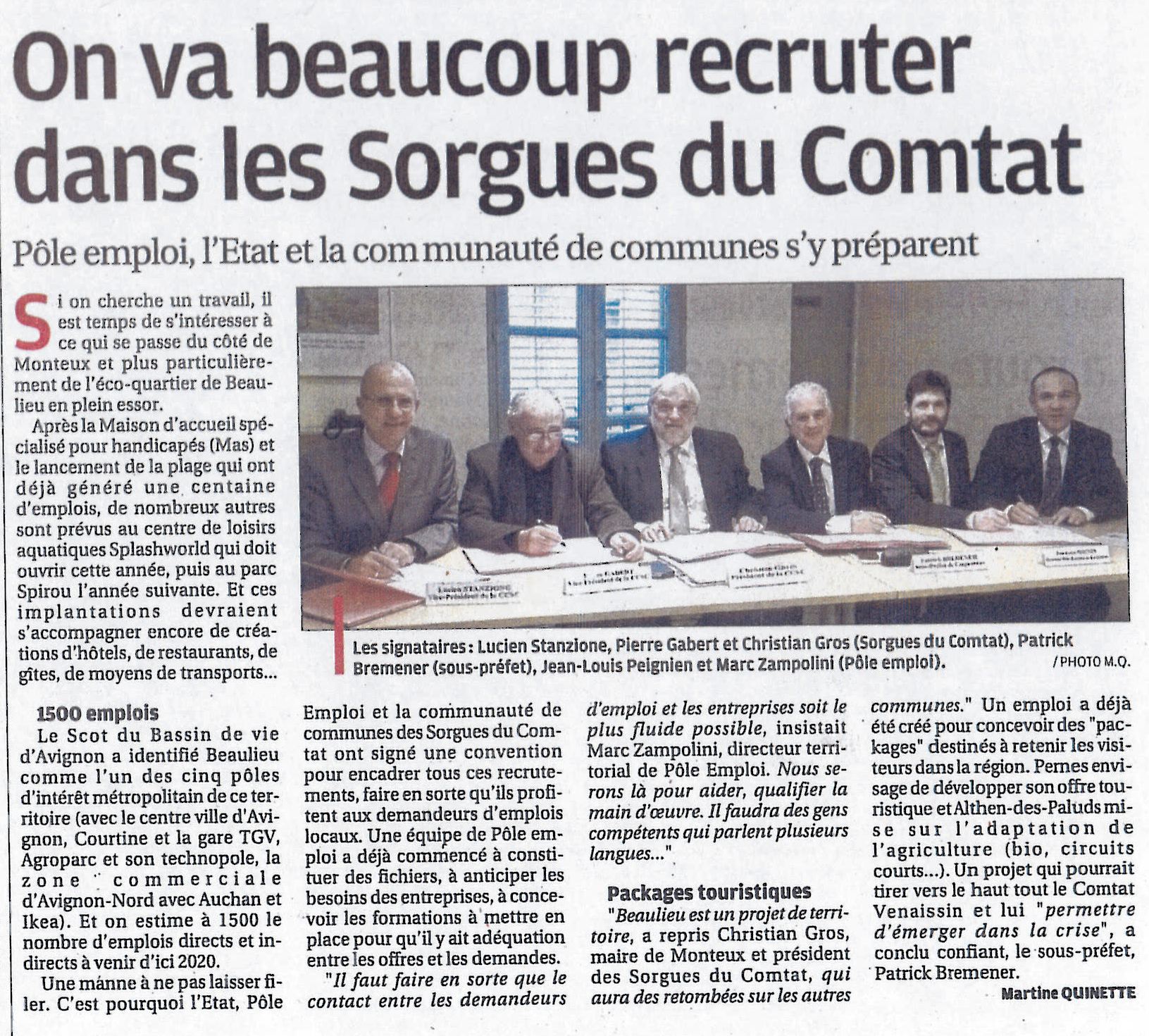 Article paru dans la Provence le 13 01 14, janv. 2014 Article paru dans la Provence le 13 01 14