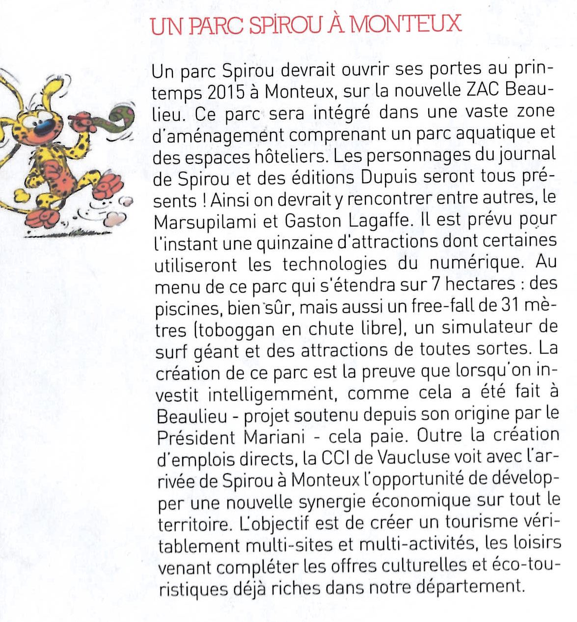 Article paru dans "Dynamiques" le journal de la CCI Vaucluse du mois d'octobre 2013, oct. 2013 Article paru dans "Dynamiques" le journal de la CCI Vaucluse du mois d'octobre 2013